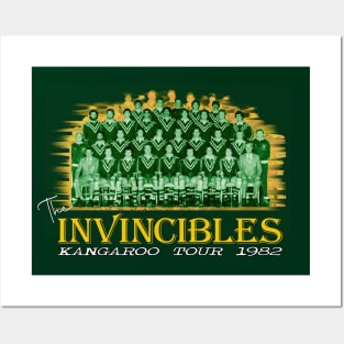 Retro Footy - Kangaroo Tour 1982 - INVINCIBLES Posters and Art